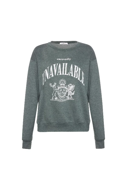 Unavailable Sweatshirt Hoodie with Half-Zip Sporty Casual