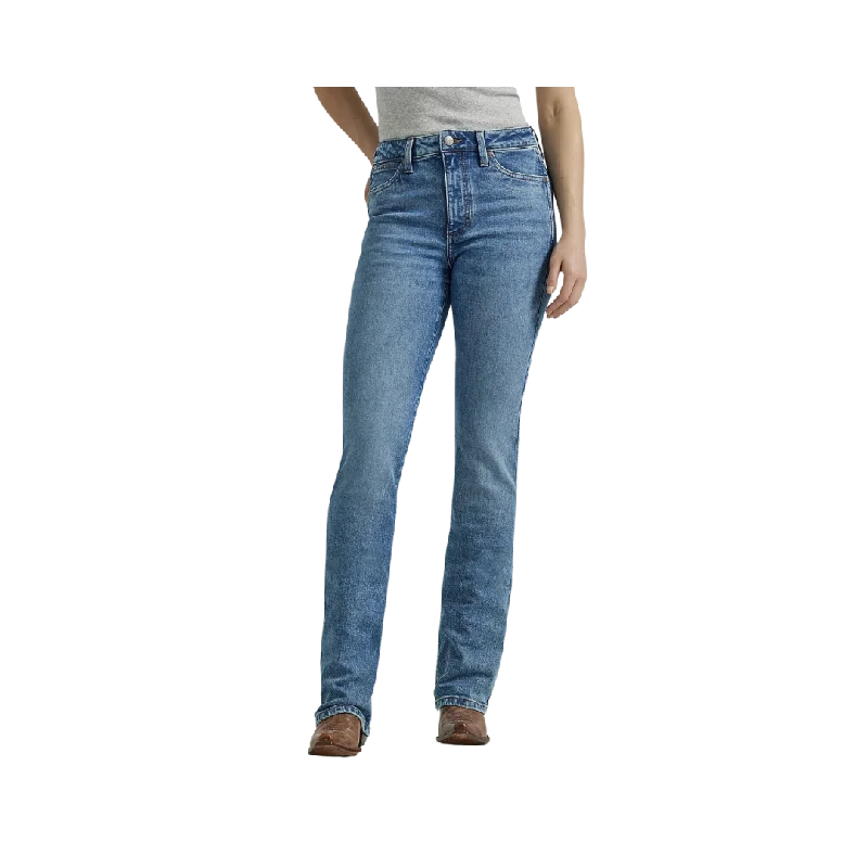 Wrangler Women's Retro Bailey High Rise Bootcut Jeans Fashionable Straight Cut Jeans