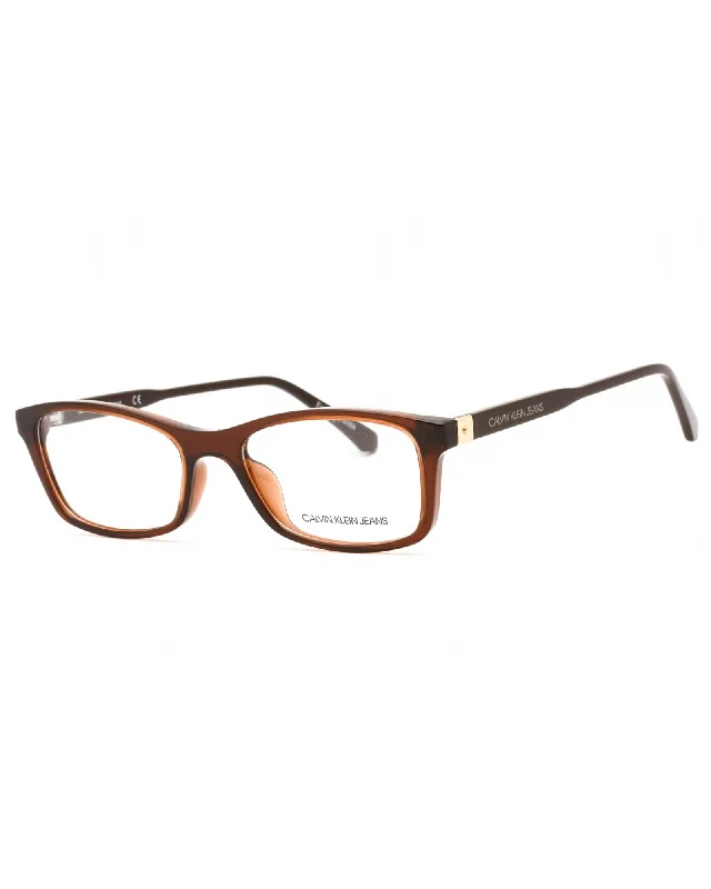 Calvin Klein Jeans  CKJ19523 Eyeglasses CRYSTAL BROWN/Clear demo lens Stylish Bootcut Denim Jeans