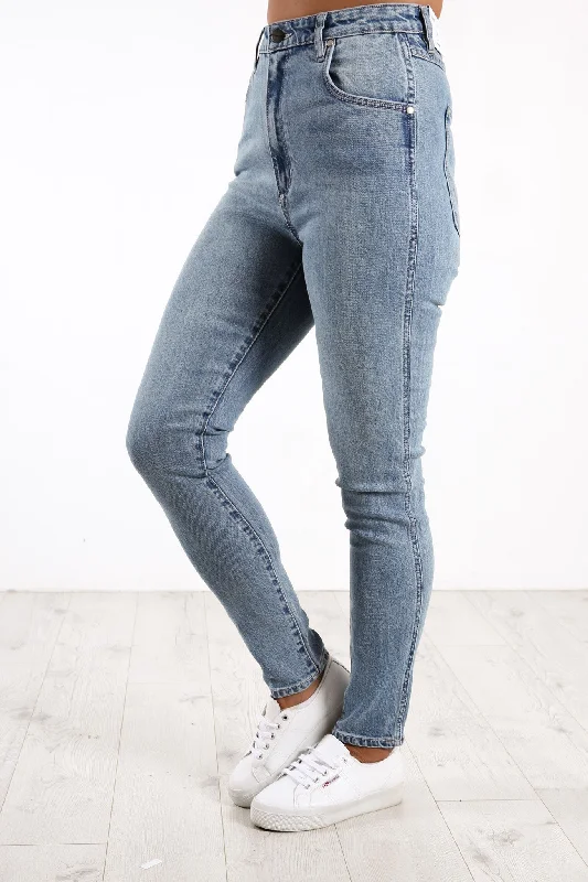 Hi Pins Skinny Jean Jupiter Elegant Raw Hem Jeans