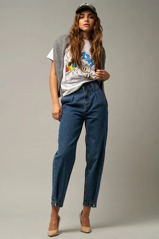 High Rise Balloon Jeans Stylish Cargo Style Jeans