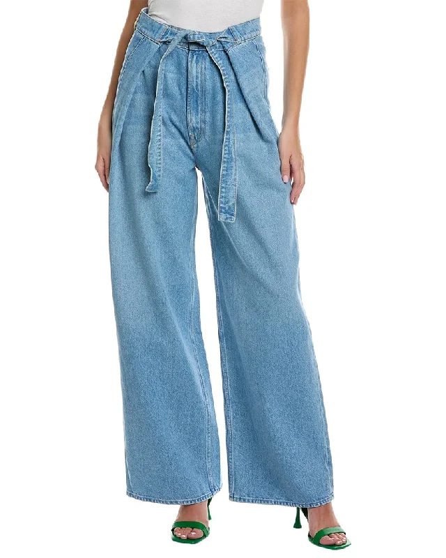 MOTHER Denim The Fold-In Funnel Sneak All You Can Eat Wide Leg Jean Stylish High-Waisted Denim