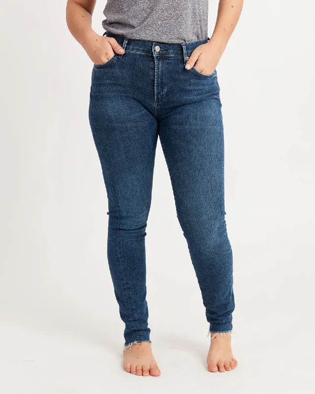 Rocket Mid-Rise Skinny Jeans Stylish High-Waist Skinny Denim