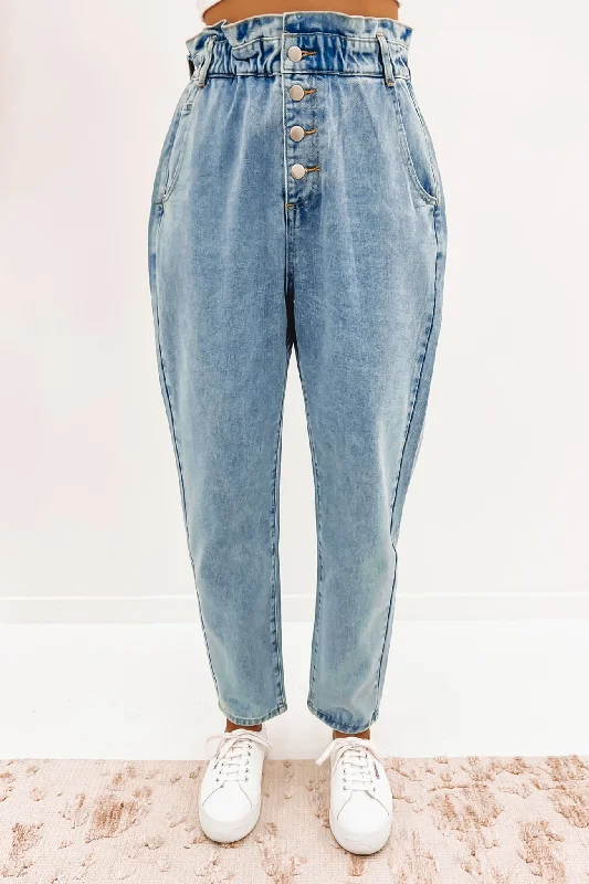 Selina Jean Blue Comfortable Full-Length Denim Jeans