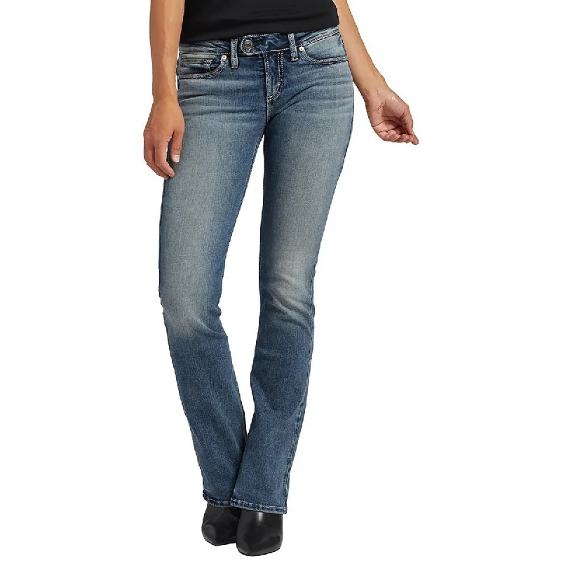 Silver Jeans Womens Tuesday Low-Rise Slim Bootcut Jeans Chic Vintage-Inspired Denim Jeans