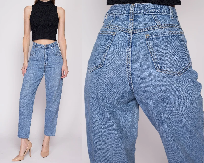 Small 90s High Waisted Mom Jeans 26" Elegant Bootcut Fit Jeans