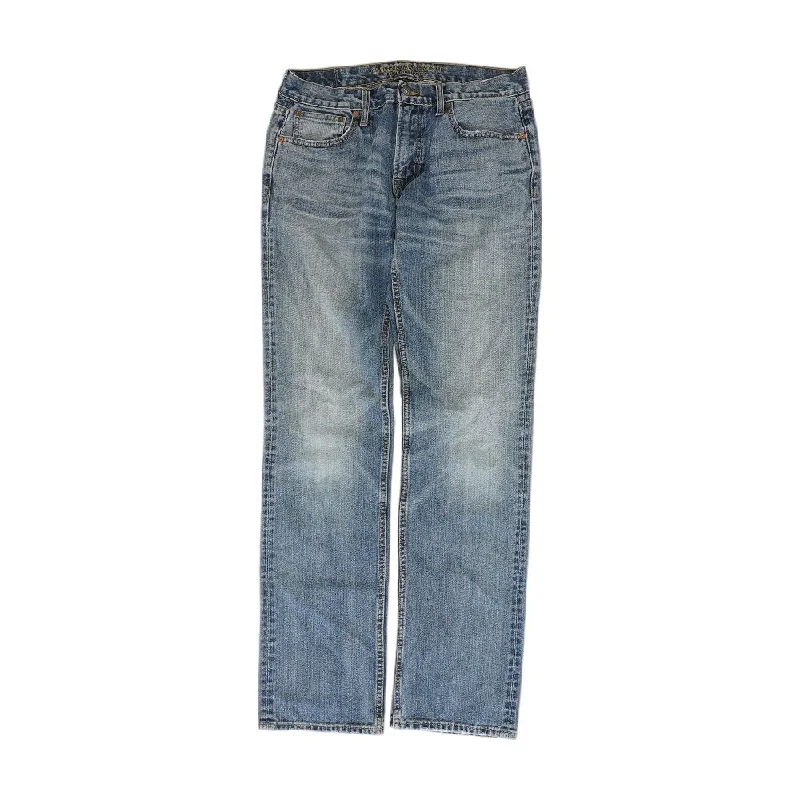 Solid Straight Jeans Trendy Vintage Denim Jeans