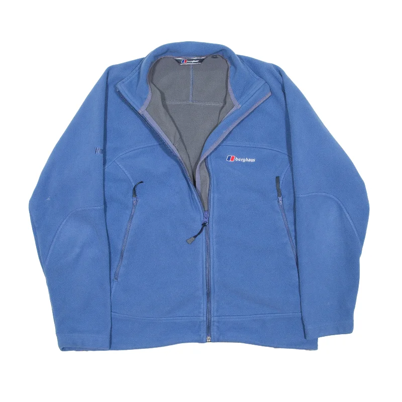 BERGHAUS Windfoil Fleece Jacket Blue Womens L Jacket Blazer Coat