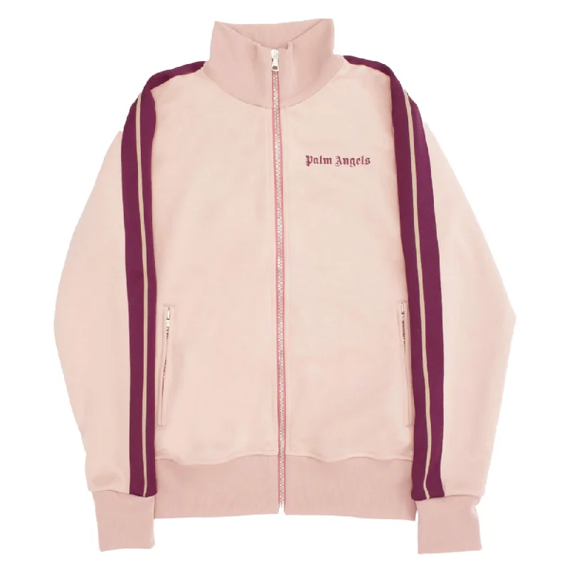 Palm Angels Women's Polyester Classic Track Jacket Pink Belted Jacket Elasticated Jacket Padded Jacket Palm Angels Women's Polyester Classic Track Jacket Pink Belted Jacket Elasticated Jacket Padded Jacket