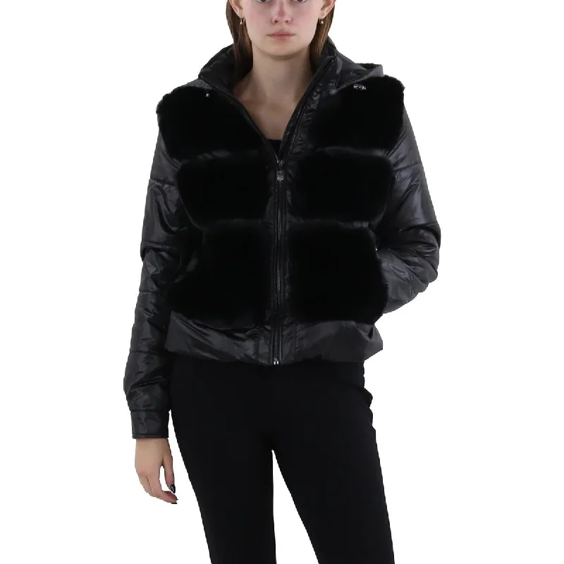 Womens Faux Fur Cold Weather Puffer Jacket Oversized Jacket Tailored Jacket Straight Jacket Womens Faux Fur Cold Weather Puffer Jacket Oversized Jacket Tailored Jacket Straight Jacket