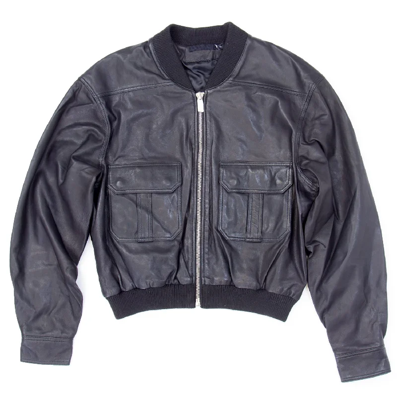 BLK DNM Women's Black Leather Jacket 37 #WKL6301 $895 NWT Welt Pockets Slit Pockets Flap Pockets BLK DNM Women's Black Leather Jacket 37 #WKL6301 $895 NWT Welt Pockets Slit Pockets Flap Pockets