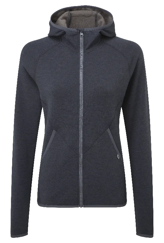 Calico Hooded Women's Jacket A-Line Jacket Boat Neck Shawl Collar