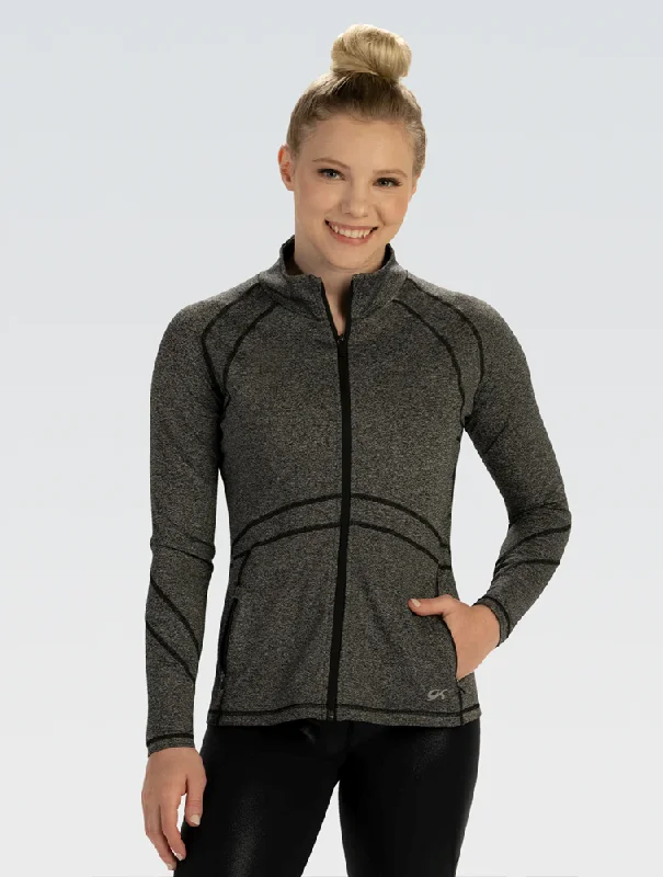 Contoured Women's Jacket Hoodie Zip-Up Jacket Button-Up Jacket