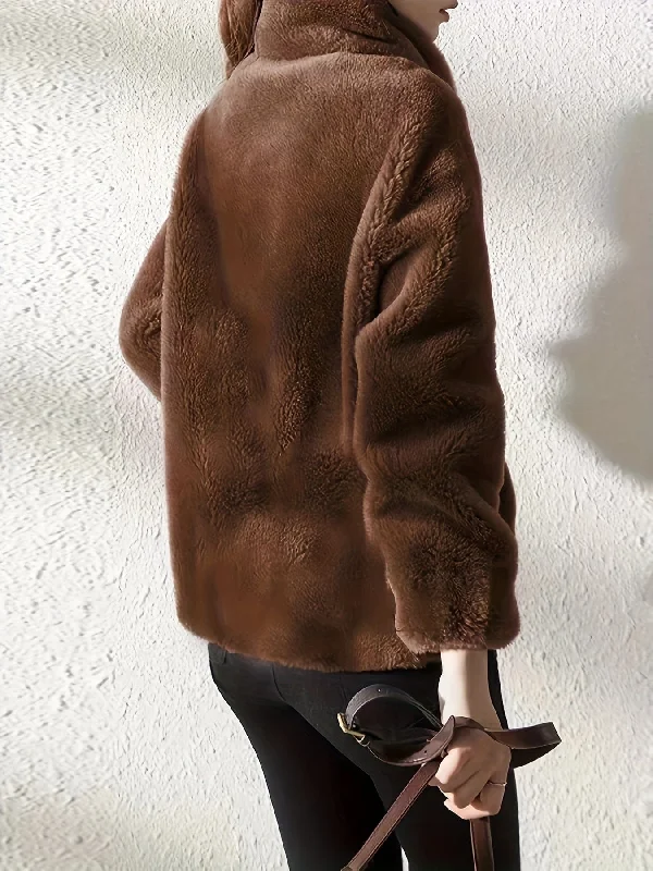 Cozy Fleece Jacket Cardigan Sweater Pullover