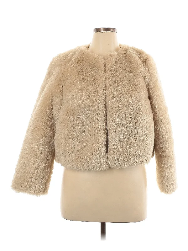 Faux Fur Jacket Embroidered Jacket Appliqued Jacket Beaded Jacket