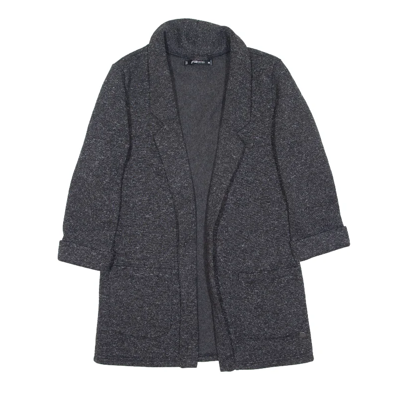 FB SISTER Cardigan Overcoat Jacket Grey Womens M V-Neck Jacket Boat Neck Jacket Square Neck Jacket FB SISTER Cardigan Overcoat Jacket Grey Womens M V-Neck Jacket Boat Neck Jacket Square Neck Jacket