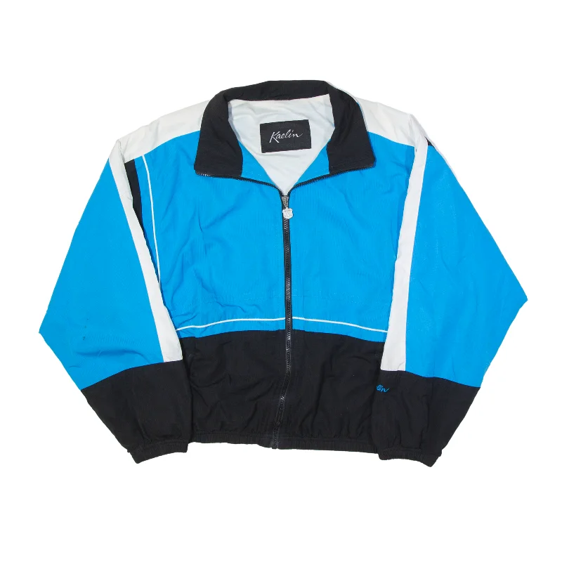 KAELIN Cropped Shell Jacket Blue Womens L Snapped Jacket Toggled Jacket Drawstring Jacket KAELIN Cropped Shell Jacket Blue Womens L Snapped Jacket Toggled Jacket Drawstring Jacket