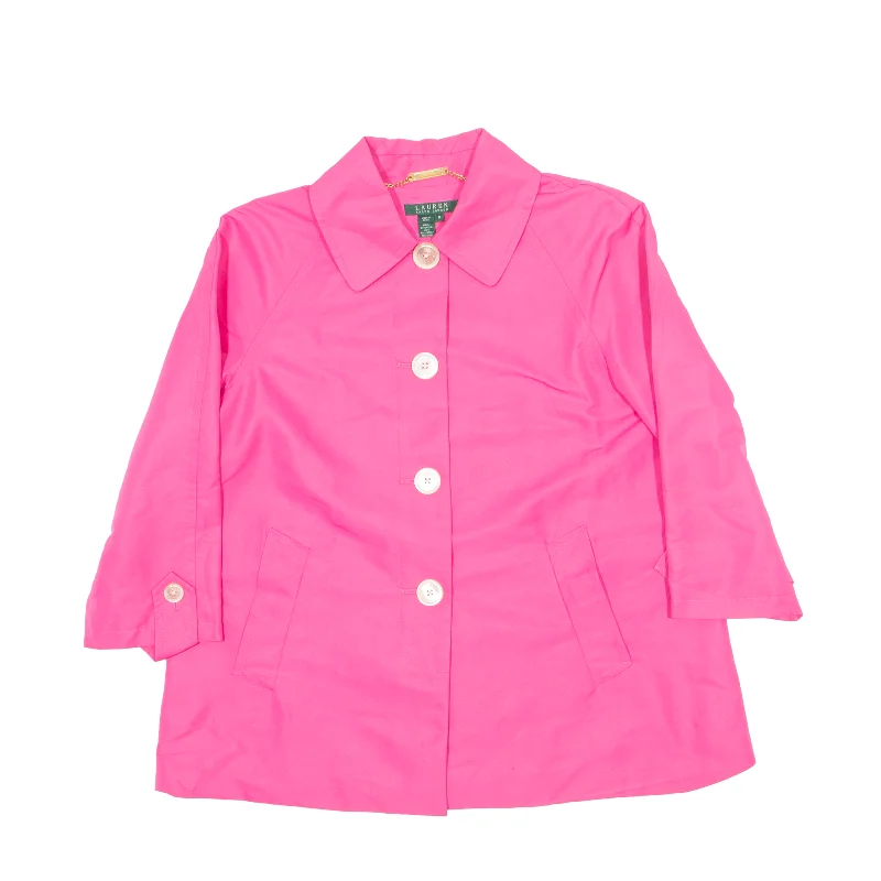 LAUREN RALPH LAUREN Overcoat Jacket Pink 90s Womens M Mesh Jacket Canvas Jacket Denim Jacket LAUREN RALPH LAUREN Overcoat Jacket Pink 90s Womens M Mesh Jacket Canvas Jacket Denim Jacket