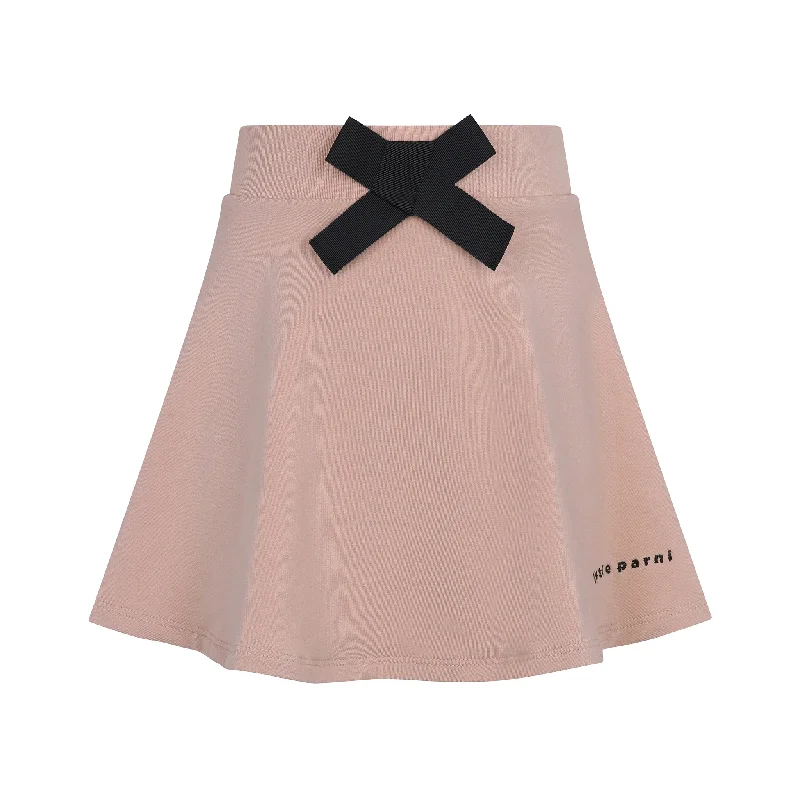 Little Parni Pink Logo Skirt chiffon skirt airy