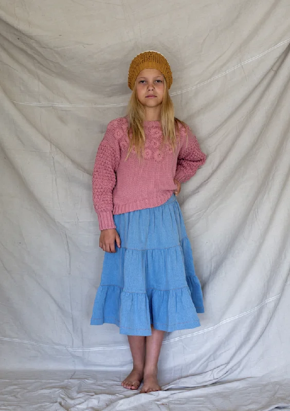 Mabel Skirt - Retro Wash pleated skirt texture