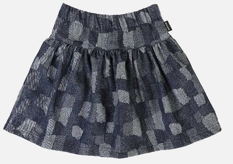 MINIKID JACQUARD SKIRT satin skirt smooth