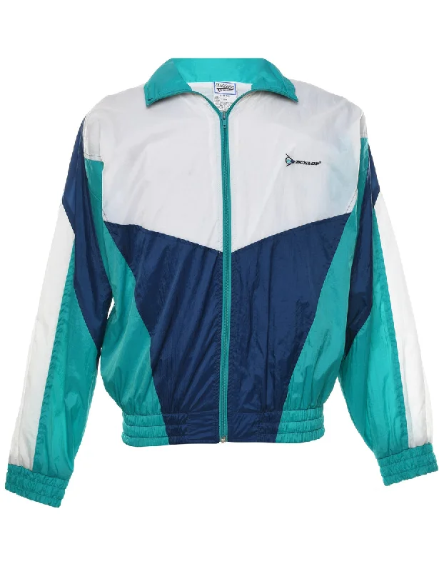 Multi-Colour Contrast Panel Nylon Jacket - L Denim Fabric Leather Fabric Suede Fabric Multi-Colour Contrast Panel Nylon Jacket - L Denim Fabric Leather Fabric Suede Fabric