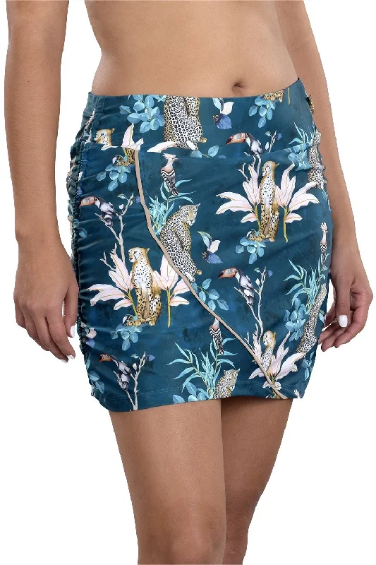 Olivia Print Skort - FINAL SALE belted skirt waist