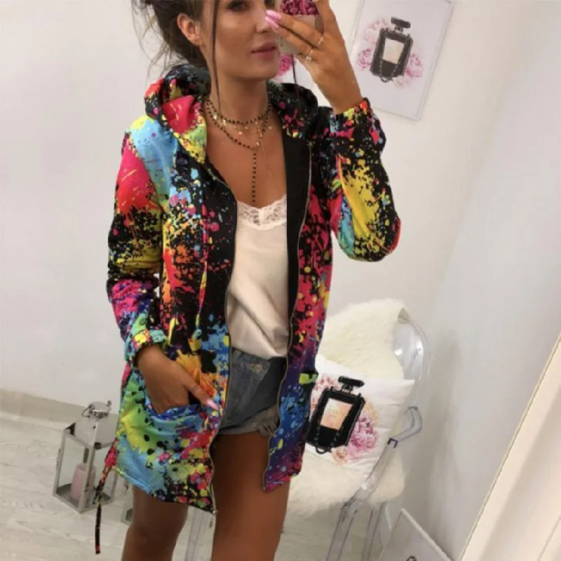 Outerwear & Coats Jackets Fashion Tie dyeing Print Outwear Sweatshirt Hooded Overcoat coats and jackets women 2018AUG16 Cardigan Sweater Pullover Outerwear & Coats Jackets Fashion Tie dyeing Print Outwear Sweatshirt Hooded Overcoat coats and jackets women 2018AUG16 Cardigan Sweater Pullover