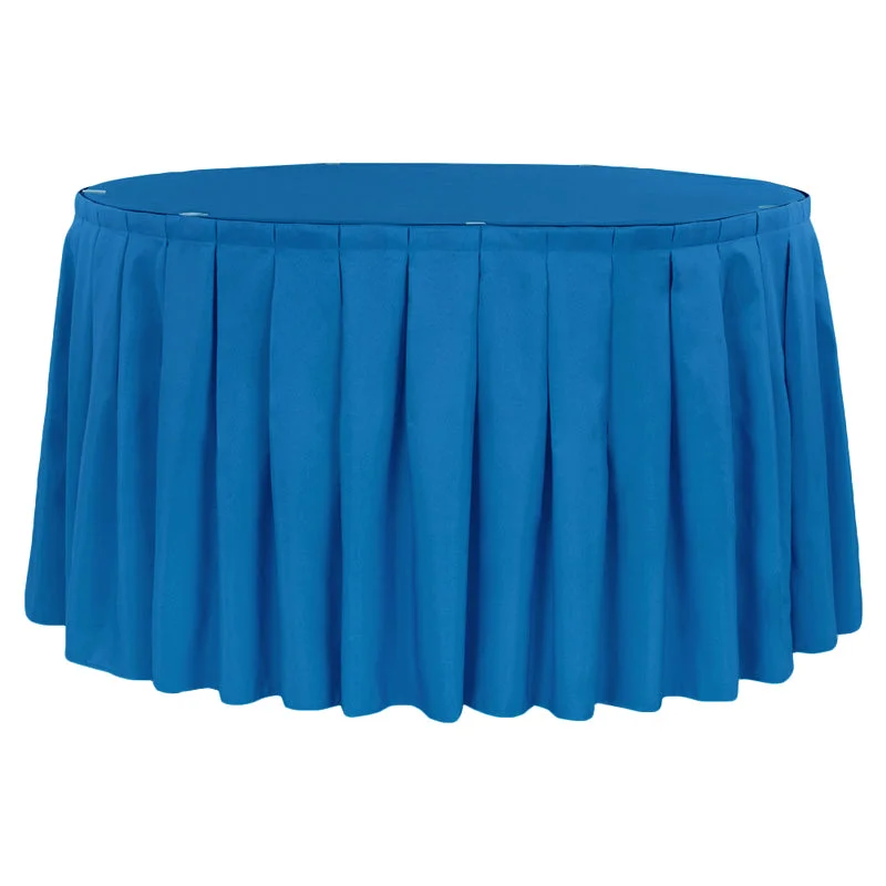 Polyester 17ft Table Skirt - Royal Blue leather skirt refined