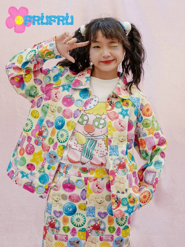 Print Raglan Sleeve Jacket Quilted Jacket Puffer Jacket Insulated Jacket