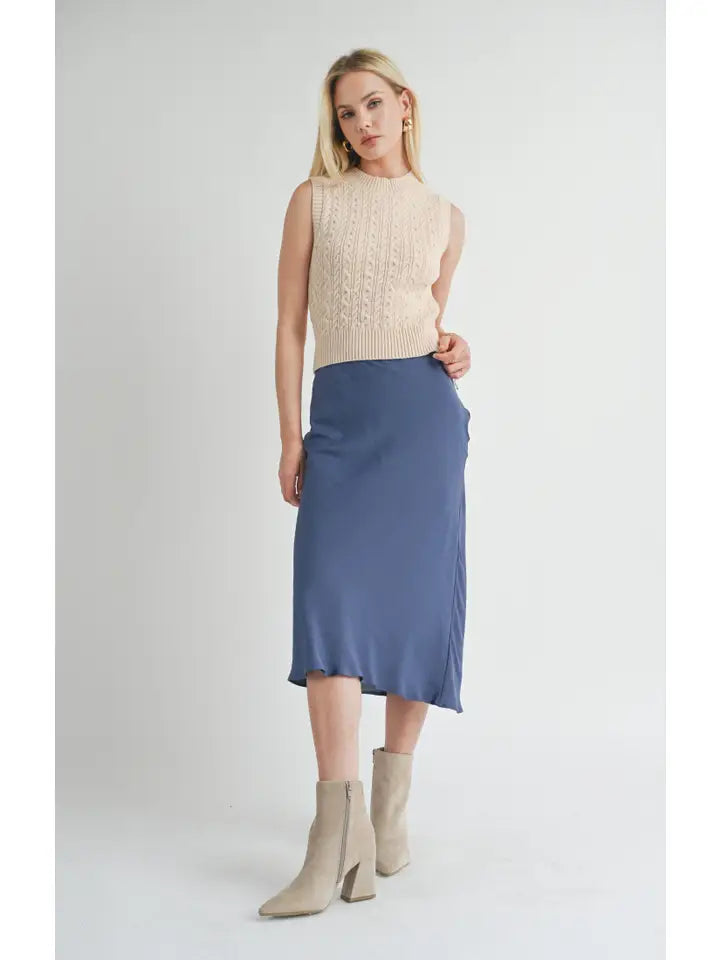 WRITE POETRY MERMAID MIDI SKIRT seamless skirt comfort