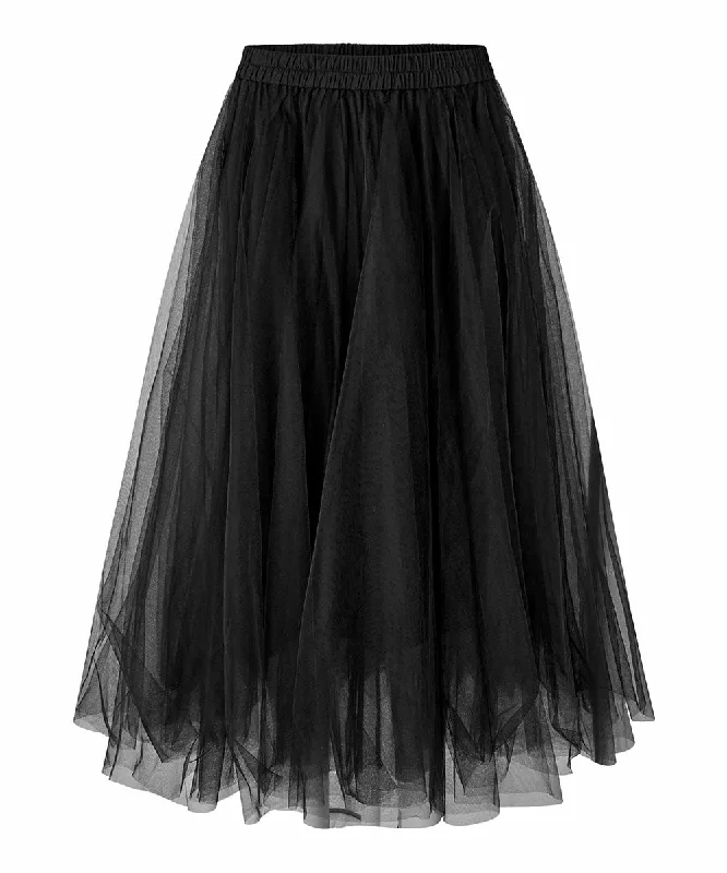 Scarlet Tulle Skirt cashmere skirt fine