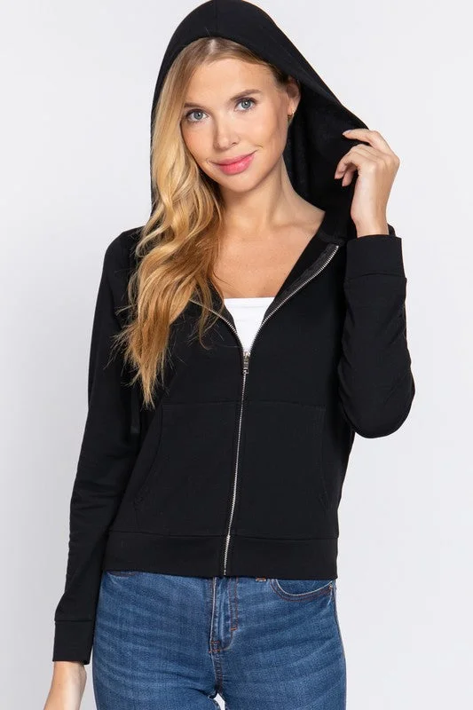 Solid Zip-Up Hoodie Pocket Jacket Notch Collar Jacket Peter Pan Collar Jacket Cowl Neck Jacket Solid Zip-Up Hoodie Pocket Jacket Notch Collar Jacket Peter Pan Collar Jacket Cowl Neck Jacket
