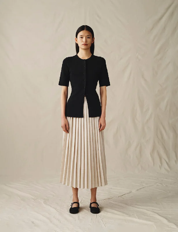 The Pleated Skirt cashmere skirt soft