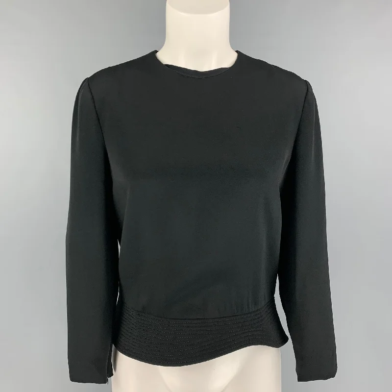TOM FORD Size M Black Acetate Viscose Jacket Embroidered Jacket Appliqued Jacket Beaded Jacket TOM FORD Size M Black Acetate Viscose Jacket Embroidered Jacket Appliqued Jacket Beaded Jacket