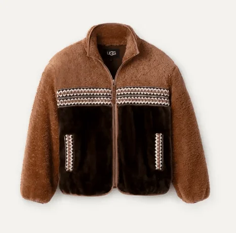 Ugg Women's Marlene Sherpa Jacket Heritage Braid Satin Fabric Silk Fabric Chiffon Fabric Ugg Women's Marlene Sherpa Jacket Heritage Braid Satin Fabric Silk Fabric Chiffon Fabric