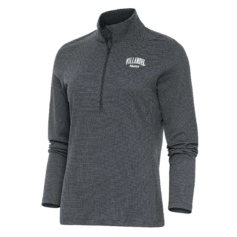 Ladies Villanova Wildcats Epic Alumni 1/4 Zip Jacket Wool Fabric Cashmere Fabric Tweed Fabric