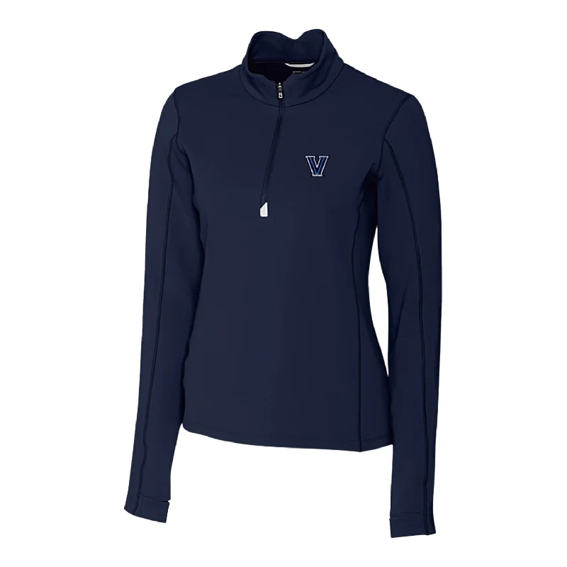 Ladies Villanova Wildcats Cutter & Buck Traverse Strech Navy 1/4 Zip Jacket Embroidered Jacket Appliqued Jacket Beaded Jacket Ladies Villanova Wildcats Cutter & Buck Traverse Strech Navy 1/4 Zip Jacket Embroidered Jacket Appliqued Jacket Beaded Jacket
