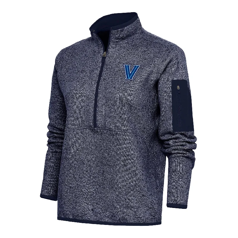 Ladies Villanova Wildcats 1/2 Zip Fortune Heather Navy Pullover Jacket Knit Jacket Woven Jacket Fleece Jacket Ladies Villanova Wildcats 1/2 Zip Fortune Heather Navy Pullover Jacket Knit Jacket Woven Jacket Fleece Jacket