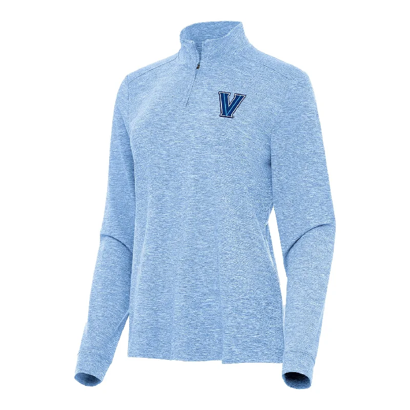Ladies Villanova Wildcats 1/4 Zip Mock Heather Light Blue Jacket Fleece Jacket Down Jacket Feather Jacket Ladies Villanova Wildcats 1/4 Zip Mock Heather Light Blue Jacket Fleece Jacket Down Jacket Feather Jacket
