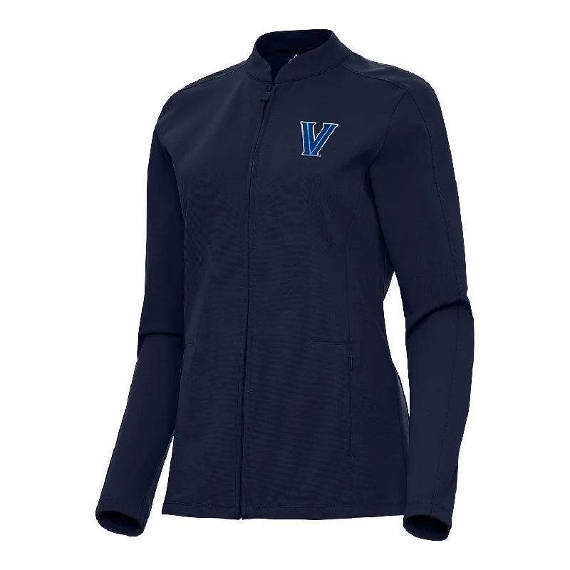 Ladies Villanova Wildcats Regard Full Zip Navy Jacket Zip Front Button Front Snap Front Ladies Villanova Wildcats Regard Full Zip Navy Jacket Zip Front Button Front Snap Front