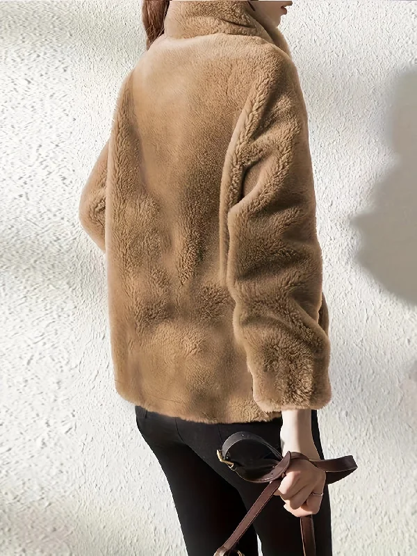Warm Winter Jacket Hooded Jacket Caped Jacket Shawl Collar Jacket