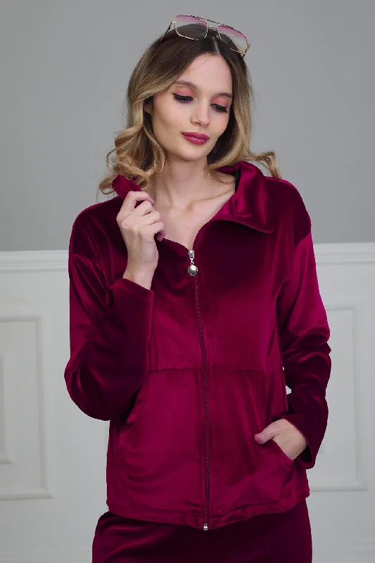 Luxurious Velvet Sweatshirt for Women High Quality Casual Loungewear Long Sleeve Soft Casual Velour Zip Jacket for Everyday Wear,SW-2 Print Jacket Jacquard Jacket Embroidered Jacket Luxurious Velvet Sweatshirt for Women High Quality Casual Loungewear Long Sleeve Soft Casual Velour Zip Jacket for Everyday Wear,SW-2 Print Jacket Jacquard Jacket Embroidered Jacket