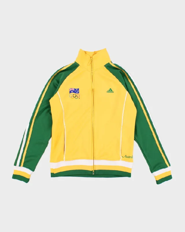 Women's Adidas Australia Olympics Track Jacket - S Denim Fabric Leather Fabric Suede Fabric Women's Adidas Australia Olympics Track Jacket - S Denim Fabric Leather Fabric Suede Fabric