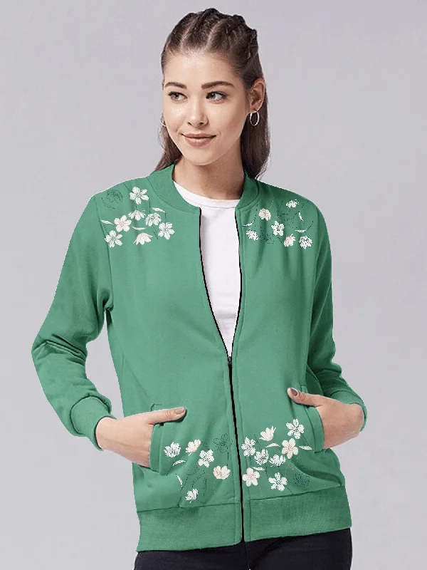 WOMEN'S FLEECE PREMIUM JACKET Ribbed Jacket Pleated Jacket Ruffled Jacket