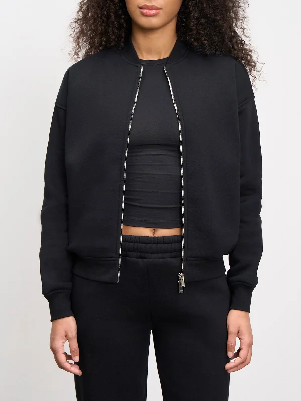 Womens Neoprene Bomber Jacket in Black Collared Jacket Crew Neck Jacket Turtle Neck Jacket Womens Neoprene Bomber Jacket in Black Collared Jacket Crew Neck Jacket Turtle Neck Jacket