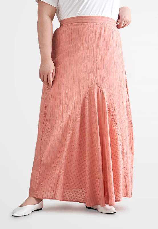 Radeya Cotton Front Pleat Skirt (Small Cutting) - Pink tulle skirt dreamy