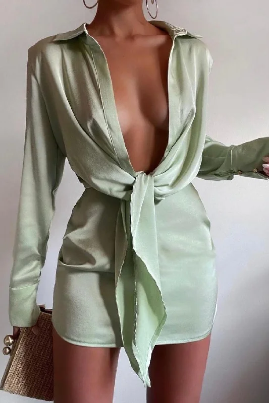 Aja Mini Dress - Sage Classic Floral Mini Dress