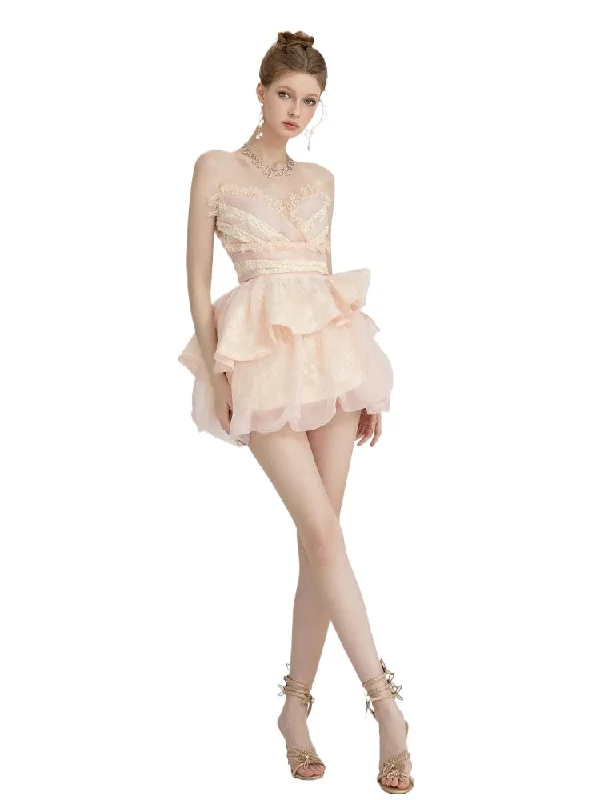 Berry Irregular Design V-Neck Bustier & Skirt Set corduroy skirt comfortable