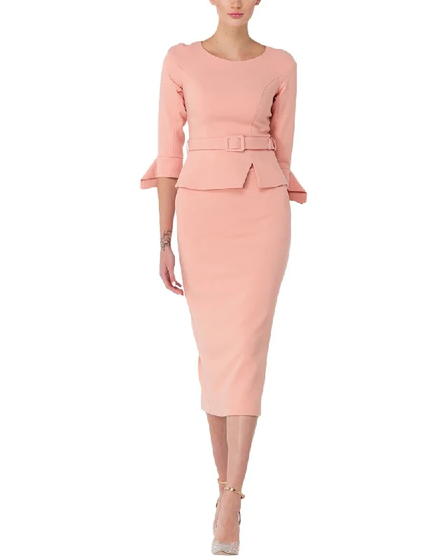 BGL 2pc Blazer & Skirt Set leather skirt sleek